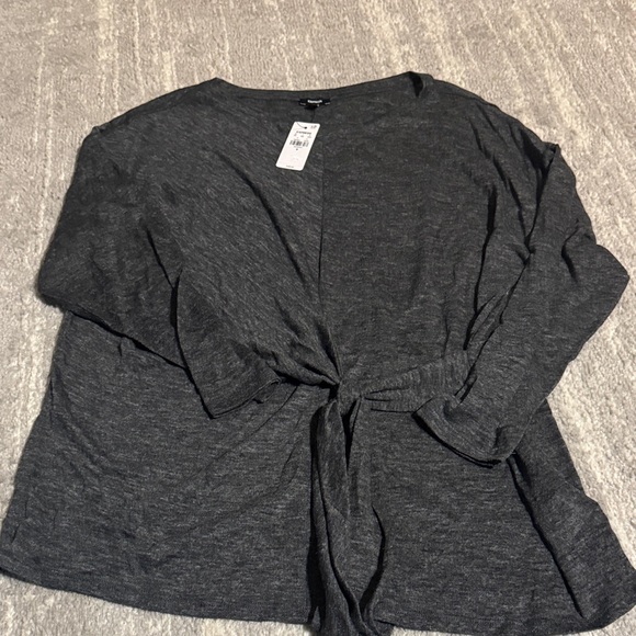 Express Tops - Express Charcoal Long Sleeve Women's Tee